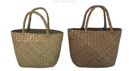 Natural Rattan Handwoven Tote Bag
