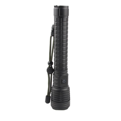 White Laser Zoomable Rechargeable LED Flashlight