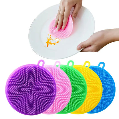 Multipurpose Silicone Scrubber and Kitchen Brush